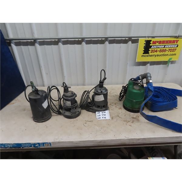 4 Submergible Water Pumps