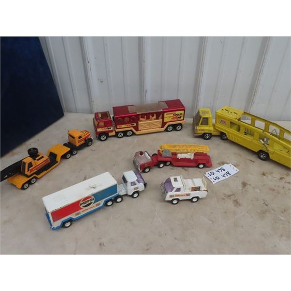 6 Buddy L Trucks, Pepsi, Car Hauler, Plus