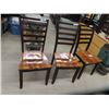 Image 1 : 3 Wooden Kitchen Chairs