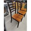 Image 2 : 3 Wooden Kitchen Chairs