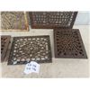 Image 2 : 5 Vintage Cast Heat Register Covers