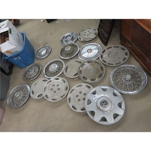 16 Various Hubcaps