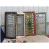 Image 4 : 4 Windows- Stained Glass 42" x 20" & 40" x 19" & 2 Leaded 20" x 40" & 19" x 42"