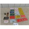 Image 1 : Approx 22 Wpg Bicycle License Plates 1970's, 80's Plus 1956, 1942, 1940
