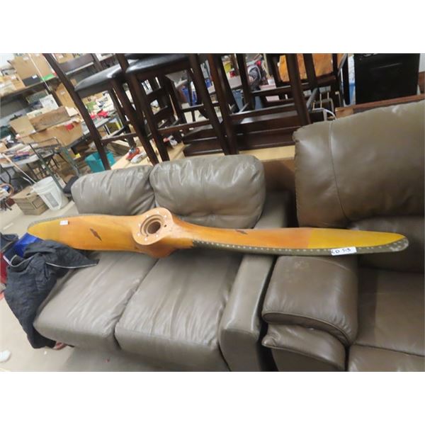 Wooden Airplane Propellor Exec Cond 90" L