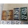 Image 2 : Approx 19 License Plates, Various 1930's & UP
