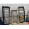 Image 3 : 4 Leaded WIndows 19" x 42" , 19" x 40" , & 2) 19" x 48"