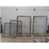 Image 1 : 4 Chain Link Gates 2 Are 40" x 58" , 1 is 40"x40" & 1 is 36" X 46"