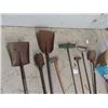 Image 2 : 8 Yard Tools - Sledge, Axe, Shovel , Rakes & Hole Digger
