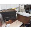 Image 2 : Copper Boiler, Flour Bin, Wooden Crates, Cast Christmas Tree Stand