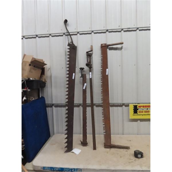 2 Saws 1) Ice 1) Wood & 2 Large Clamps