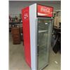 Image 2 : Coca Cola Cooler - SIngle Glass Door 79" x 24" x 31"- Plugged In & Working
