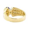 Image 3 : 1.47 ctw Blue Sapphire And Diamond Ring - 14KT Yellow Gold