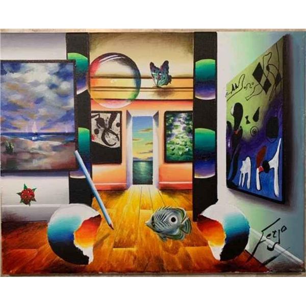 Ferjo "Hanging with Miro and Picasso"