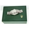 Image 9 : Rolex Mens Stainless Steel Mother Of Pearl Diamond Lugs Datejust Wristwatch With