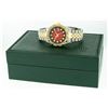 Image 5 : Rolex Mens 2 Tone Red Vignette Pyramid Diamond 36MM Oyster Perpetual Datejust Wi