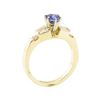 Image 4 : 1.40 ctw Blue Sapphire And Diamond Ring - 14KT Yellow Gold
