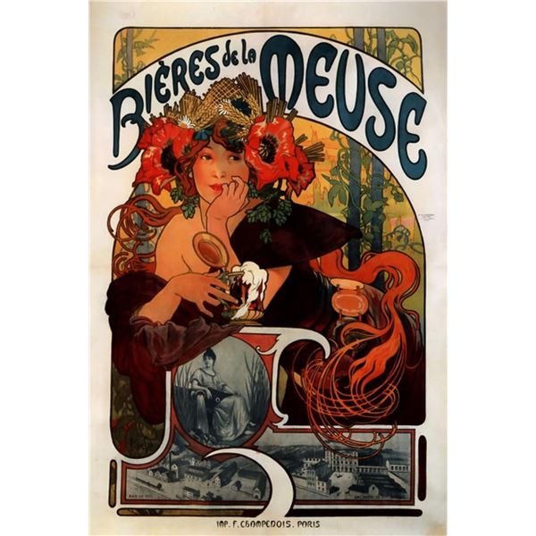 Alphonse Mucha - Bieres de la Meuse