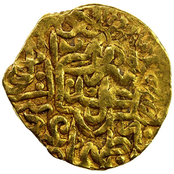 IRAN: SAFAVID: Tahmasp I, 1524-1576, AV 1/2 mithqal (2.24g), Tabriz, ND. VF