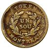 Image 2 : LOWER CANADA: British Administration, AE un sou token (5.79g), ND (ca. 1837). VG-F