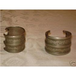 Pair of Antique silver work bracelets  #2187892