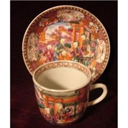 C.1770 CHINESE EXPORT MANDARIN CUP/SAUCER #2187902