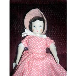 7" Ruth Gibbs Pink dotted Dress label #2187963