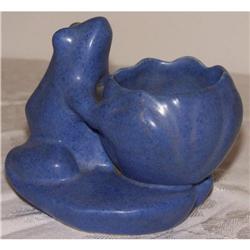 Pottery Frog and Lily planter (arts pottery) #2188062