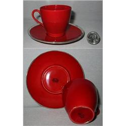 ROYAL DOULTON FLAMBE DEMITASSE CUP & SAUCER #2188132