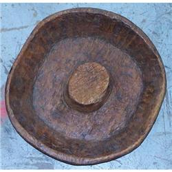 Antique WOOD PRIMITIVE WOOD BOWL / Board #2188166