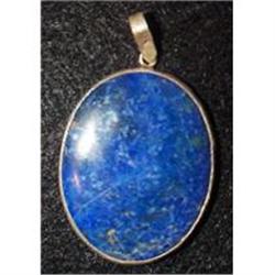 Afghan sterling silver pendant with large lapis#2188487