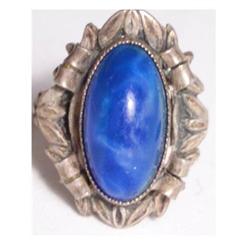 Vintage 20's ART NOUVEAU Lapis FANCY RING #2188569