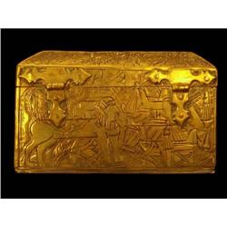 ART DEco Egyptian Revival FIGURAL Box Casket #2188576