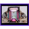 Image 1 : BIG 4CT 3 stone MYSTIC TOpaz GOLD RING #2188606