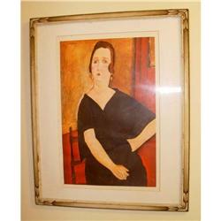 Amedeo Modigliani Print Seated Woman Smoking #2188876