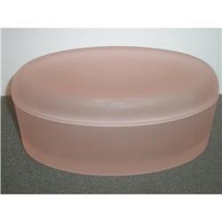 VINTAGE PINK SATIN POWDER BOX #2188890