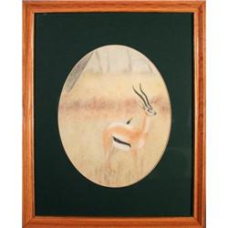 Wandering Gazelle Original Colored Pencil #2204144