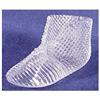 Image 1 : Circa 1900 ribbed glass bootee with a diamond #2204513