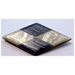 Art Deco bakelite lucite geometric diamond #2204518