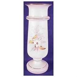 Bristol 10 1/8&quot; frosted vase with gold #2204520