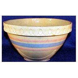 Yellowware square shoulder bowl underglaze #2204525