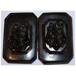 Whitby jet Victorian hand carved floral belt #2204527