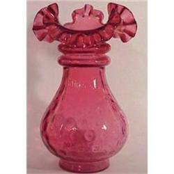Fenton ruby overlay vase #2204546