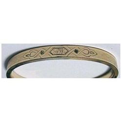 Gold filled hinged bracelet  (&quot;AW&quot;) #2204563