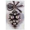 Image 1 : Sterling hanging grapes pin / brooch by Fogh, #2204592
