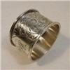 Image 1 : Pretty Sterling Silver Napkin Ring, 1906. #2204598