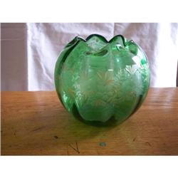 Green Victorian Rose Bowl #2204645