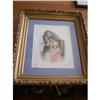 Image 1 : 1908 Lithograph? of Lady by Mirror #2204682