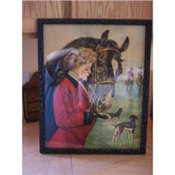 1800-1910 Print-Lady w/Horse,ETC. #2204927