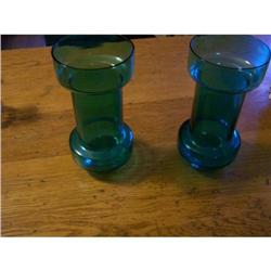 Pair of Turquoise Blue Vases #2205039